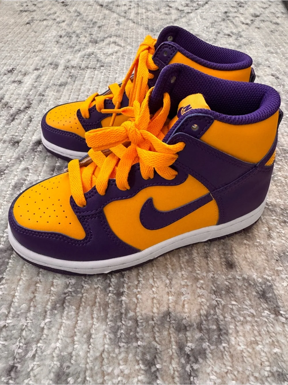 Nike Kids Dunk High Sneakers “Lakers” - Brand New